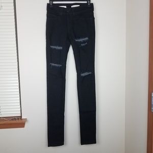 UO Silence + Noise High Rise Twig Distress Jeans
